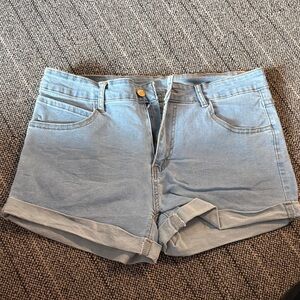 Light Blue Denim Women's Shorts